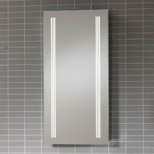 Virginia Mirror with LED Light Strips, Anti-Mist Pad & Sensor
Switch - 500 x 800mm
